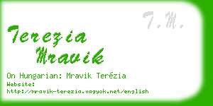 terezia mravik business card