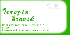 terezia mravik business card